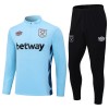 West Ham United Trainings Sweatshirt Pak Quarter-zip 2023-24 Blauwe - Heren